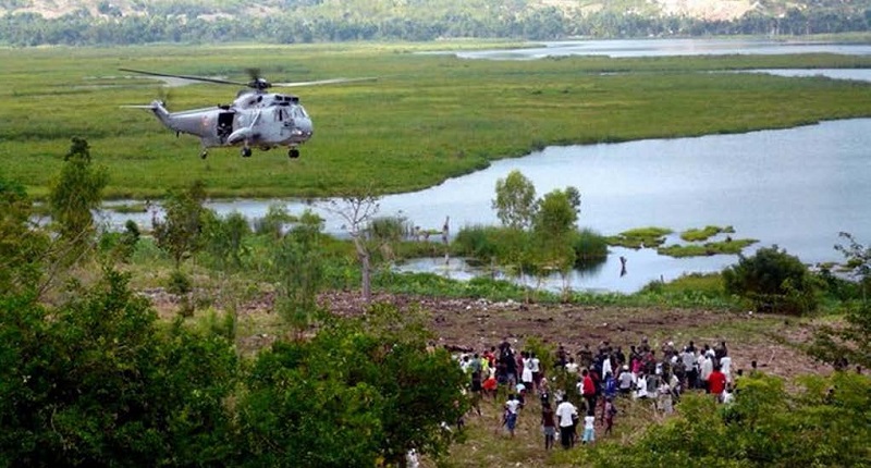 Helicóptero de la Quinta Escuadrilla en la Operación Hispaniola
