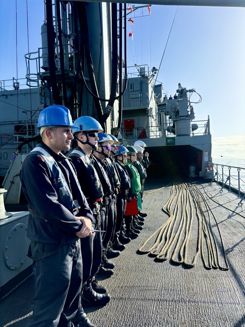 Dotación durante maniobra