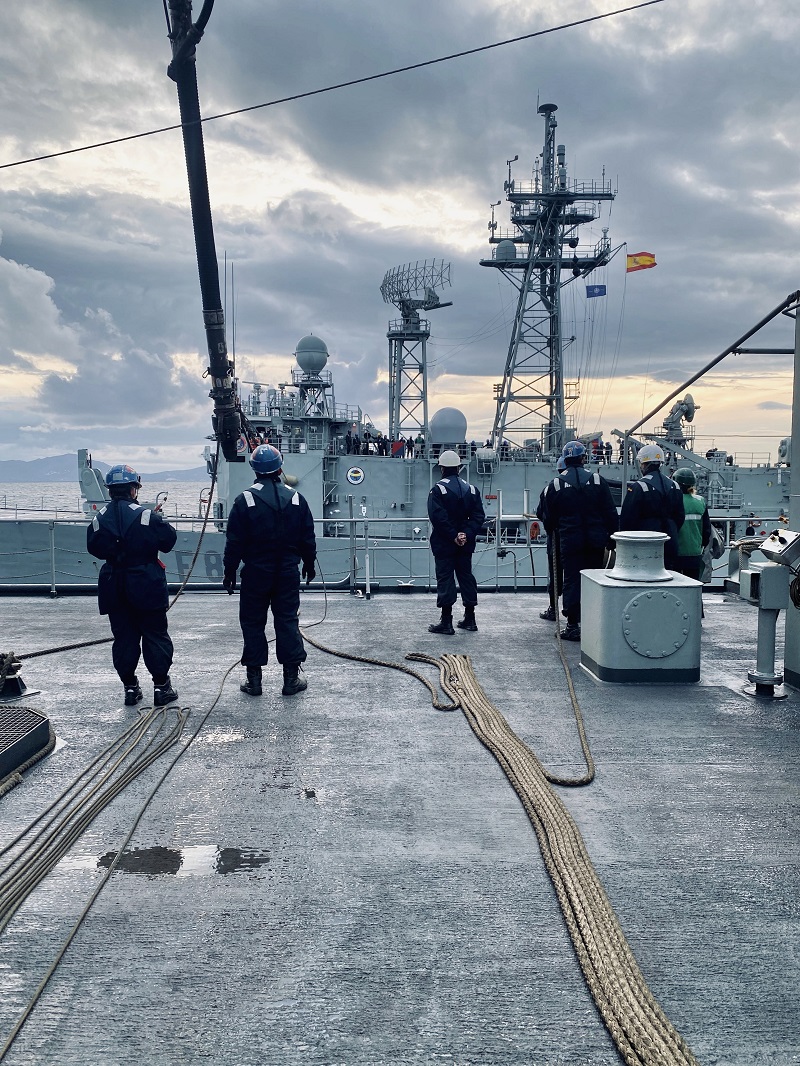 Dotación durante maniobra