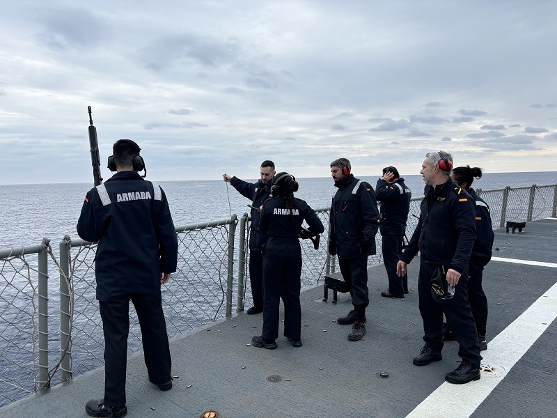 Dotación durante maniobra