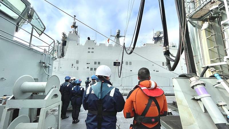 Dotación durante maniobra