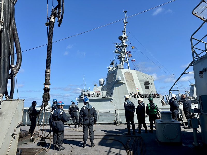 Dotación durante maniobra