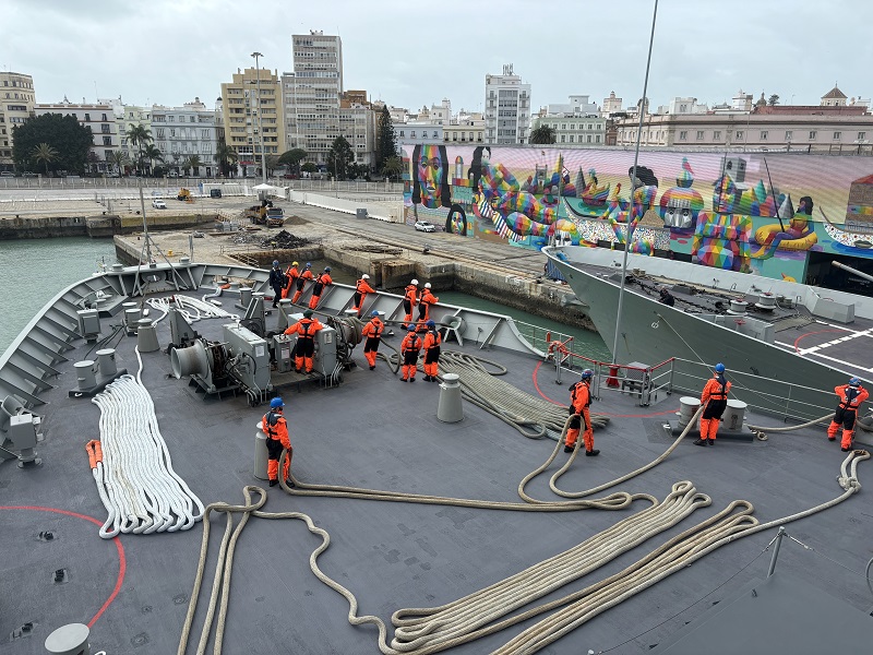 Dotación durante maniobra