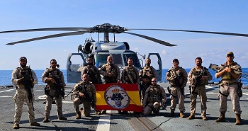 Miembros EOS (Equipo Operativo de Seguridad) de Infantería de Marina del Tercio de Armada