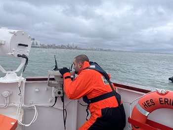 Marcador de demoras durante recalada en Mar del Plata