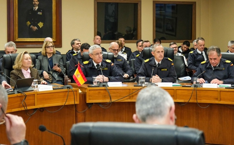 La SEDEF junto al AJEMA durante la reunión en la Sala ONU del Cuartel General