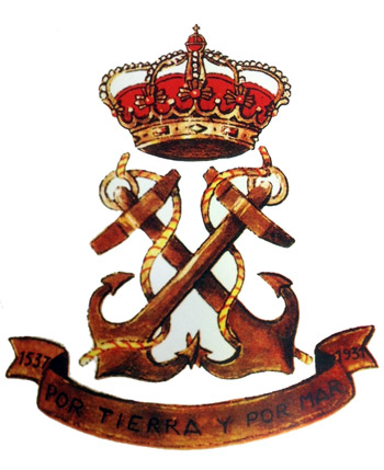 Escudo Infatería de Marina de 1537 a 1931