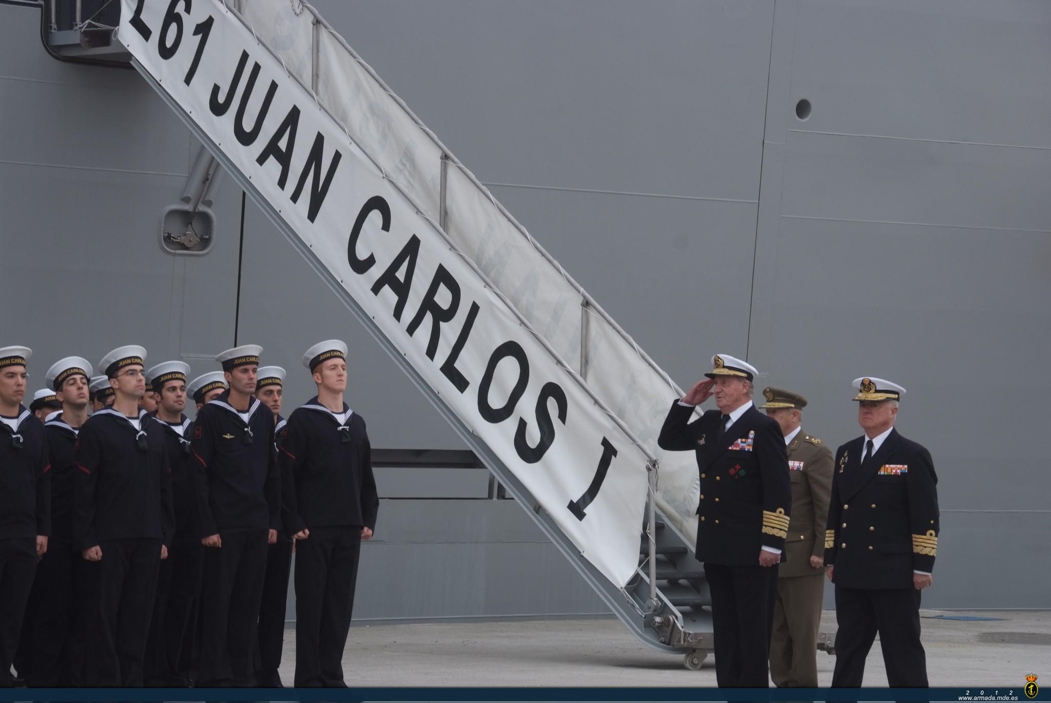 Acto de entrega a la Armada del LHD Juan Carlos I