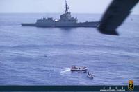 La Fragata Blas de Lezo apresando piratas durante la Operación Atalanta