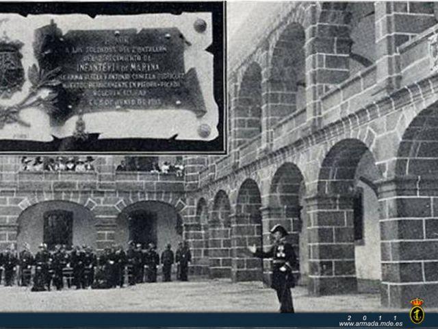 15 de septiembre de 1912_colocación de una placa conmemorativa de los actos de los soldados Unidad José Rama y Antonio Can