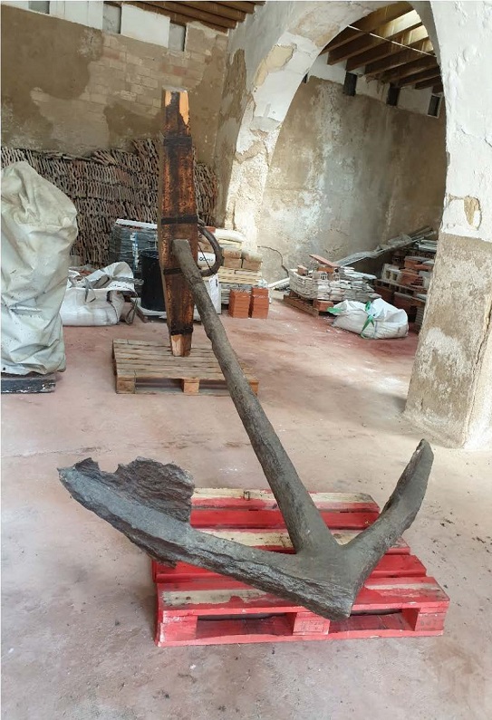 Imagen de: Ancla antes de su restauración