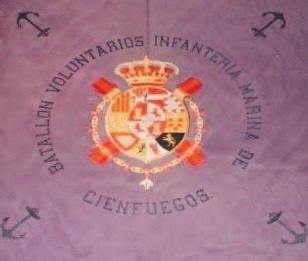 Bandera Batallón Voluntarios Infantería de Marina de Cienfuegos