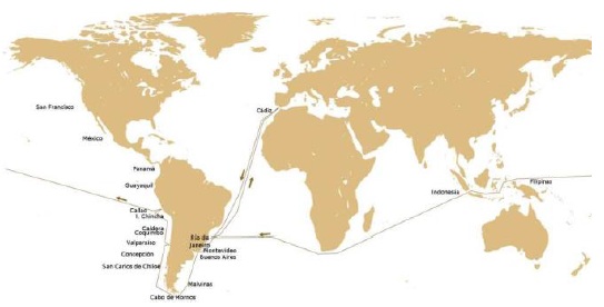 La vuelta al mundo de la Fragata Numancia