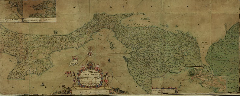 Imagen de: Plano hidrográfico y geográfico del reino de tierra firme y sus provincias de Veragua y Darién