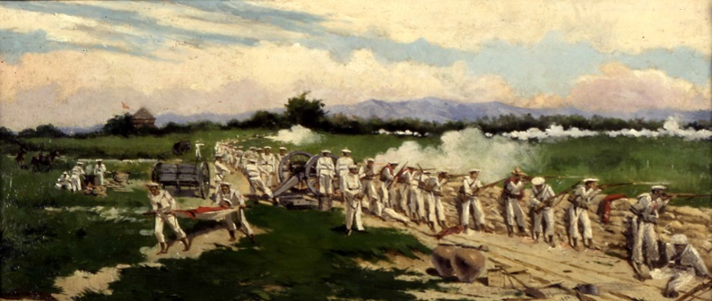 Imagen de: La defensa de Manila por las tropas de Marinería