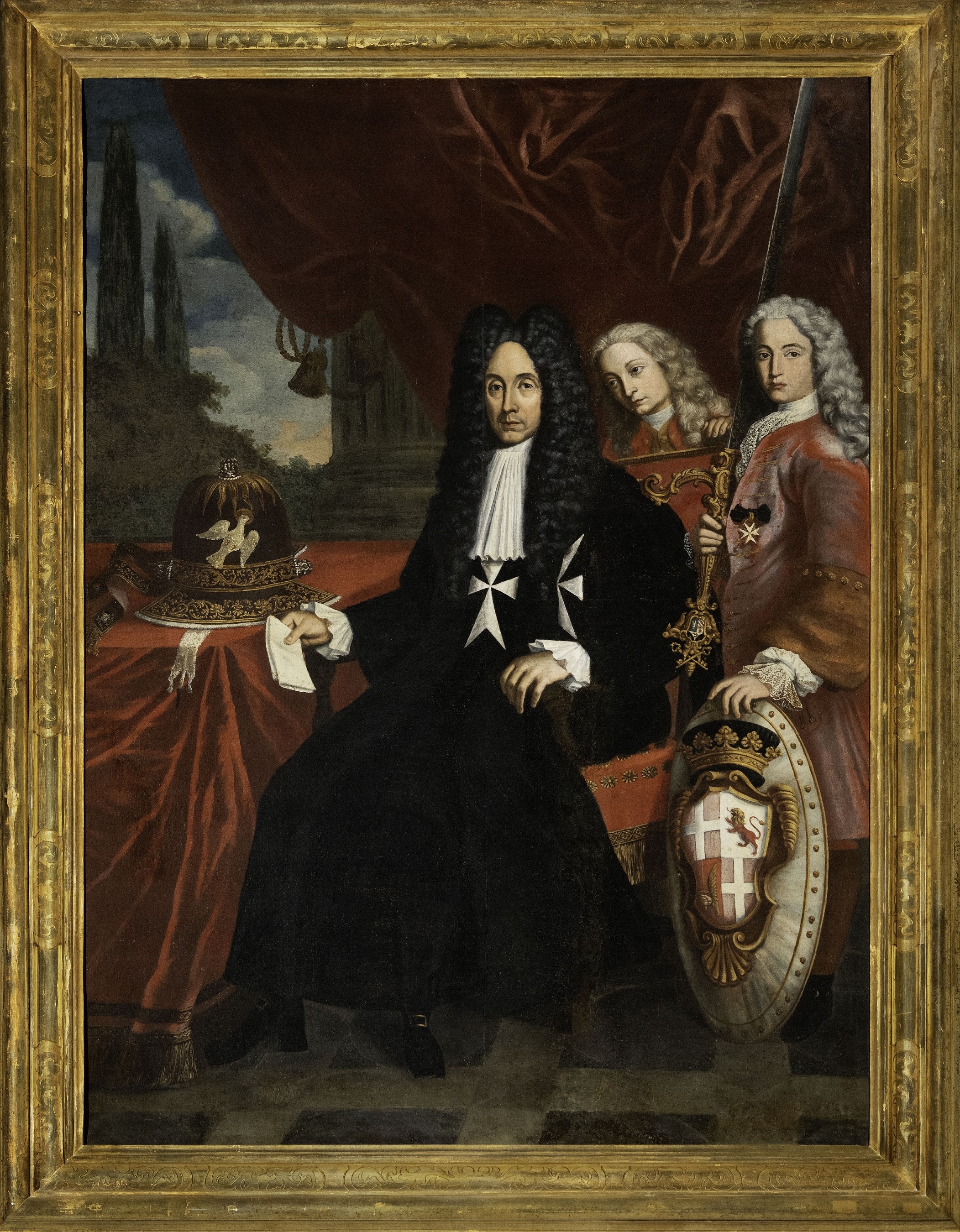 Imagen de: "Retrato del Gran Maestre Antonio Manoel de Vilhena con pajes". Patrimonio Malta-Palacio del Gran Maestre.
