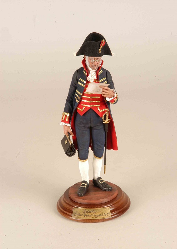 Imagen de: Figura de profesor médico de cirujano de 1ª de la Armada, 1805. Miguel Ángel Díaz Galeote, 2006. MNM-10097