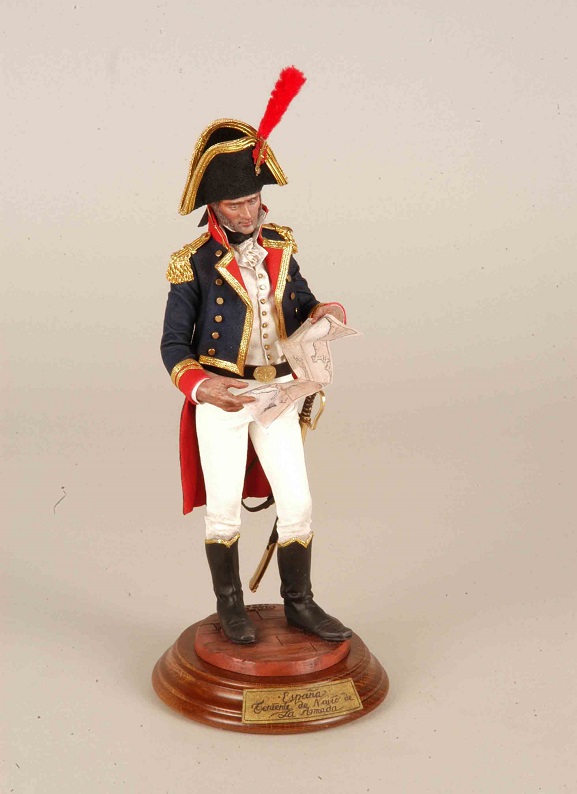 Imagen de: Figura de un teniente de navío de la Armada, 1805. Miguel Ángel Díaz Galeote, 2006. MNM-10087
