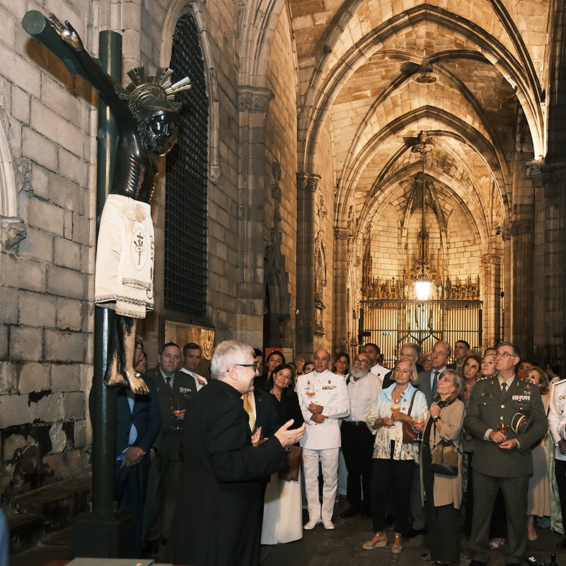 Imagen de: El Museo Naval recibe en cesión una réplica del Santo Cristo de Lepanto para su exposición en Viso del Marqués