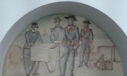 Detalle de un fresco.