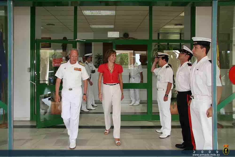La Directora General de Infraestructuras recorrió las instalaciones de la Base Naval de Rota