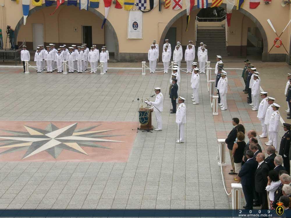 El Almirante Jefe de Acción Marítima presidió la ceremonia.