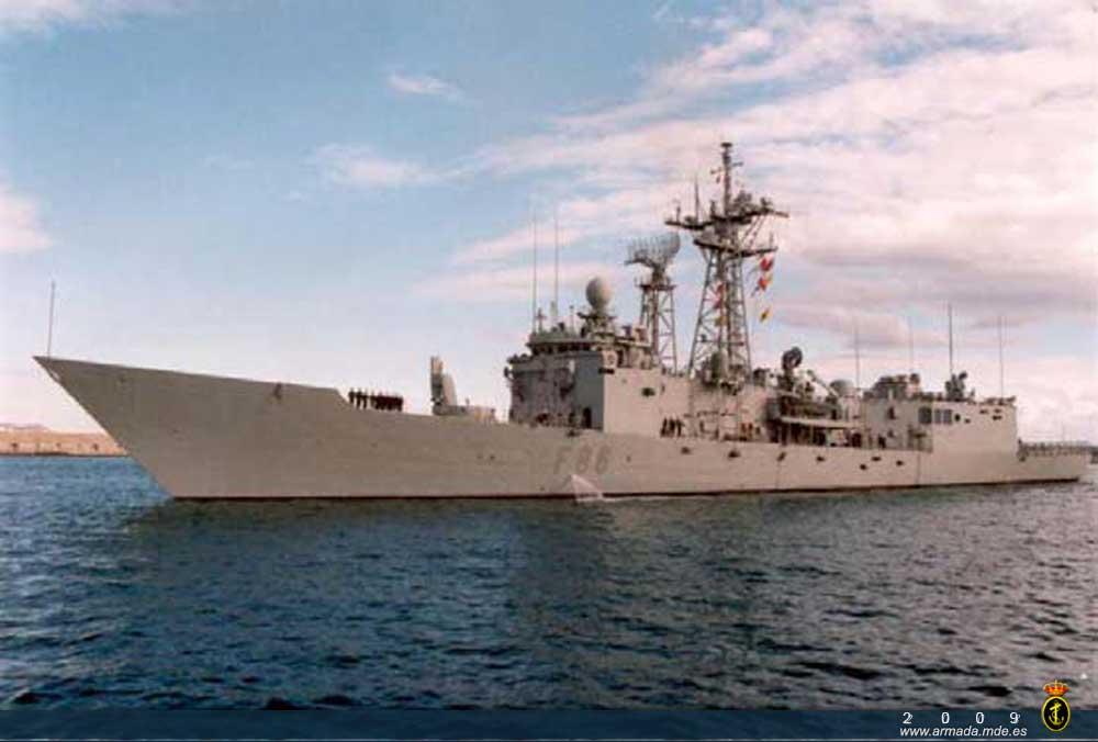 La Fragata Canarias participa en la operación Atalanta con un contingente 250 efectivos