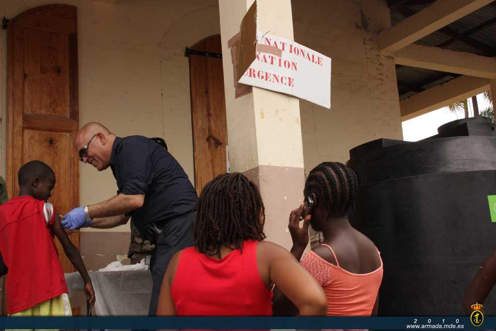 La vacunación puesta en marcha por la agrupación Hispaniola forma parte del Programa Nacional de Salud haitiano