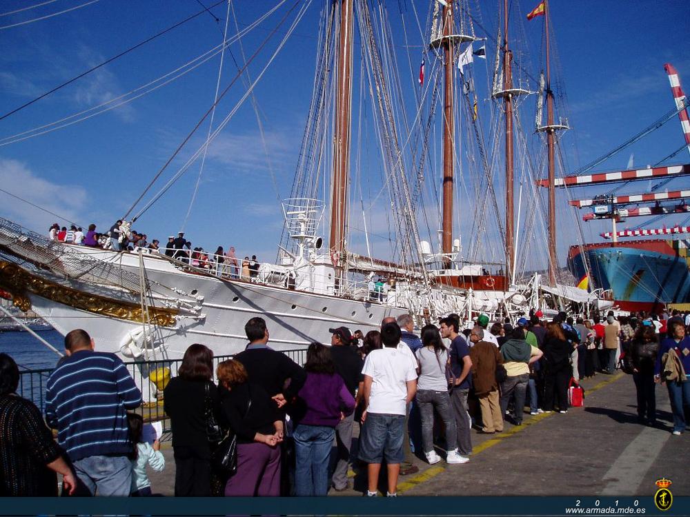 Elcano recibió más de 19.000 visitas abordo