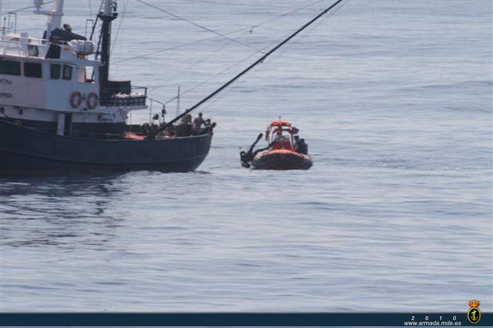 Los buceadores han prestado auxilio a los pesqueros para liberar aparejos enrollados en las hélices