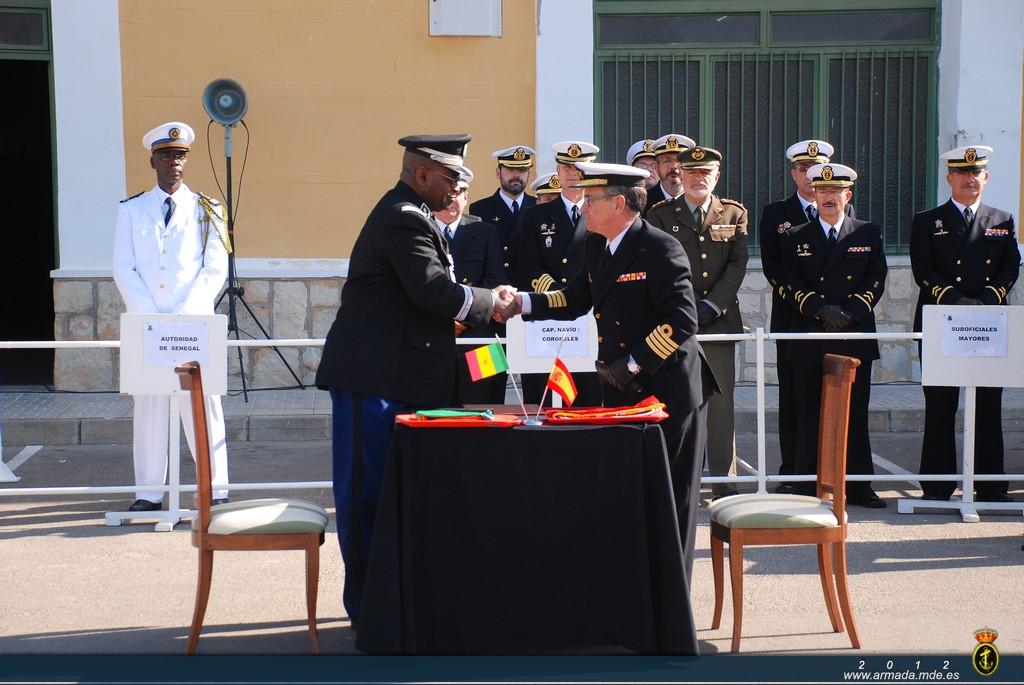 El acto de transferencia a la Marina senegalesa del patrullero ‘Conejera’ se ha celebrado en el Arsenal Militar de Cartagena