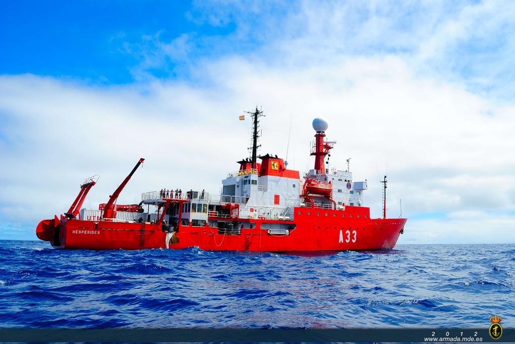 En los próximos dos meses, el BIO Hespérides explorará fondos a más de 200 millas náuticas al Oeste de la Isla de El Hierro