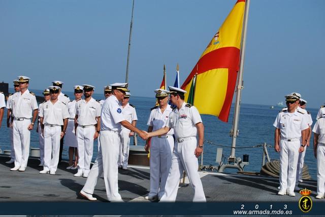 The ceremony was held on board the frigate ‘Méndez Núñez’