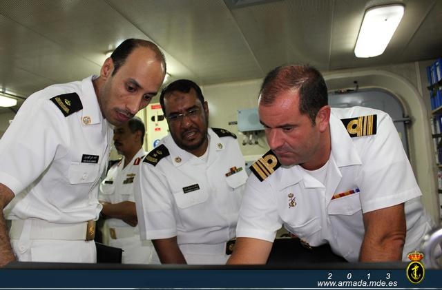 The Royal Saudi Navy delegation toured the ship and learnt about her modern systems and equipment