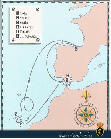 First training cruise which took place from April 18th to July 15th 1928