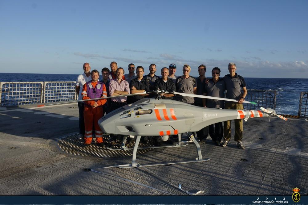 The Spanish Navy has concluded integration trials of an unmanned air vehicle in Canary Islands waters on board the Maritime Action Ship ‘Relámpago’