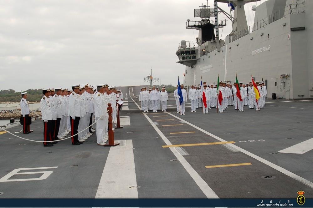 The ceremony took place on board the LHD ‘Juan Carlos I’ and was presided over by the Chief of Naval Staff