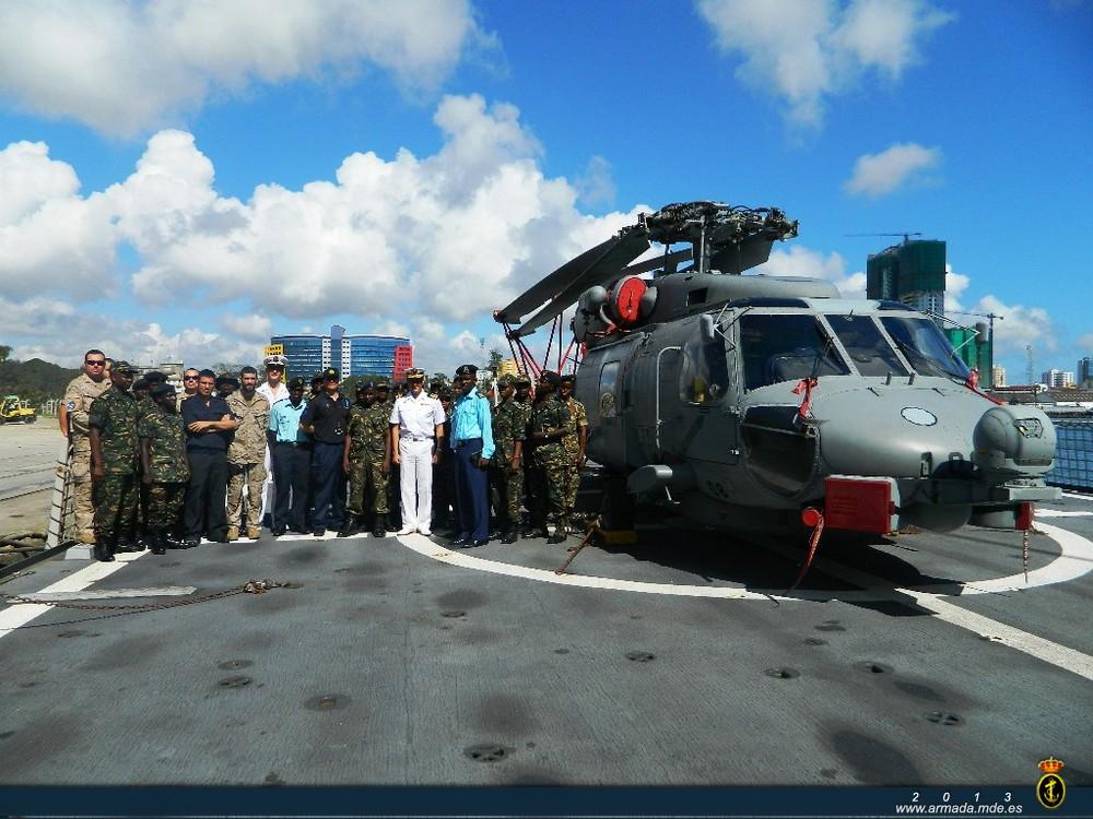 The ‘Meteoro’ carried out a maritime interdiction exercise with personnel from the Tanzanian Navy