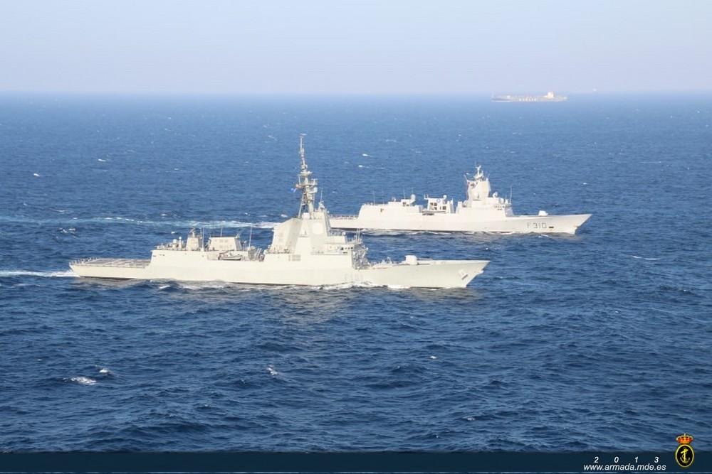 The Spanish frigate ‘Álvaro de Bazán’ relieved the Norwegian frigate ‘Fridtjof Nensen’ as SNMG-2’s flagship
