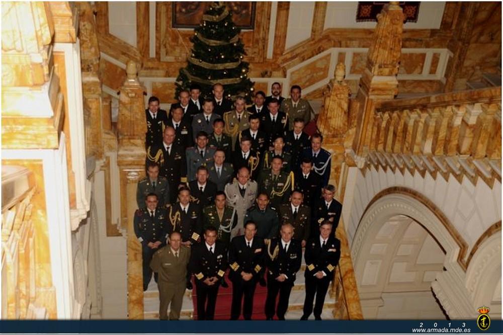 Group photo at the Grand Staircase of the Naval Headquarters