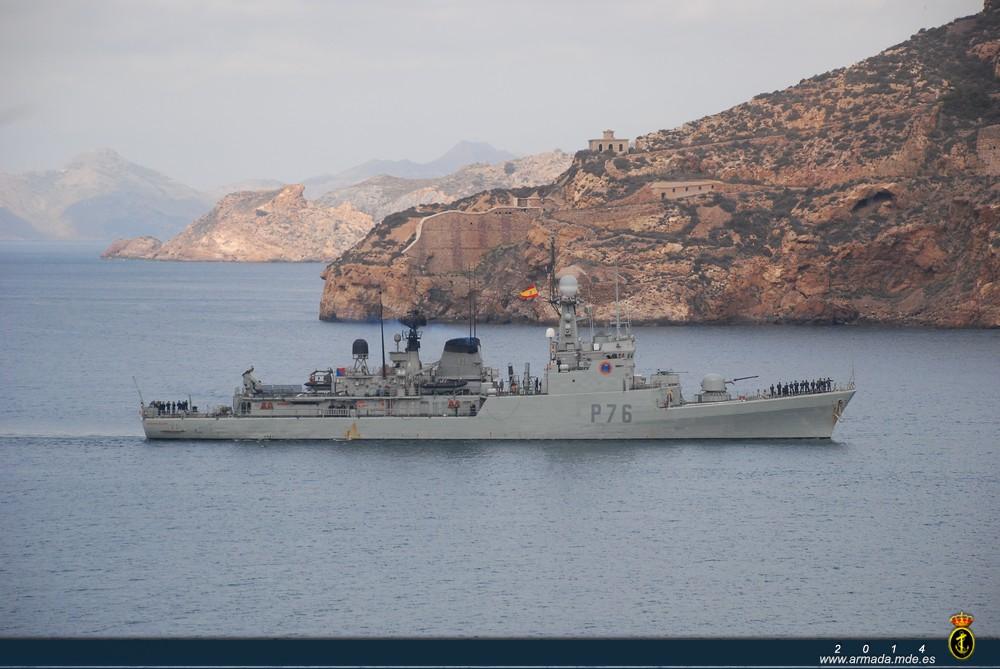 The OPV ‘Infanta Elena’ returned to Cartagena after concluding her African deployment