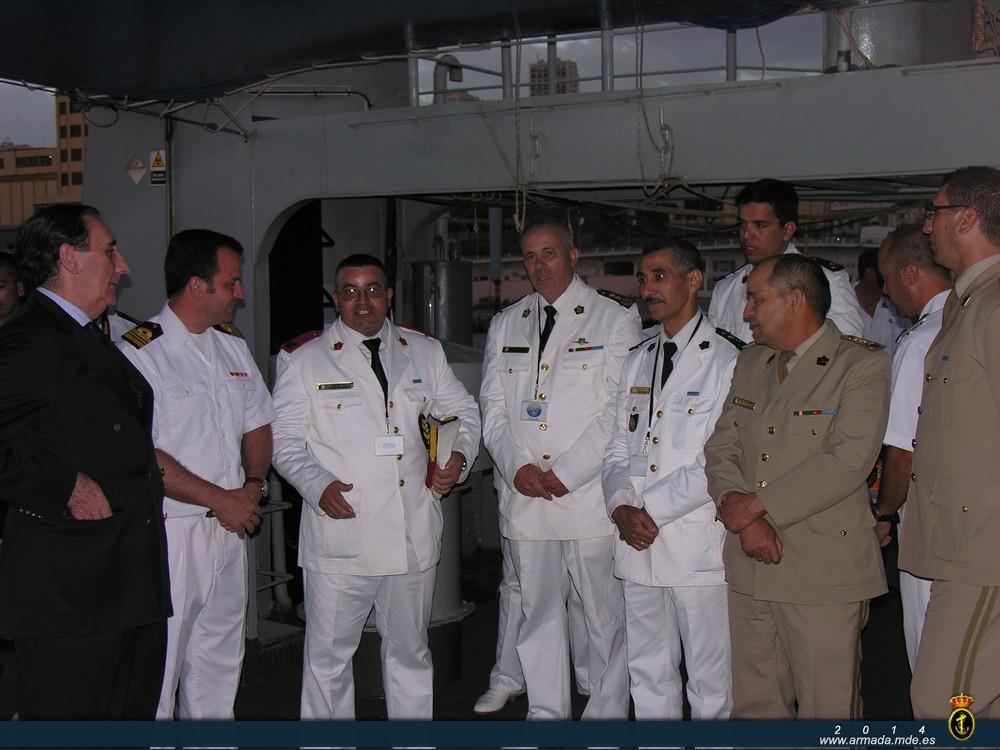 The ‘Neptuno’ hosted a reception for the Oran naval authorities
