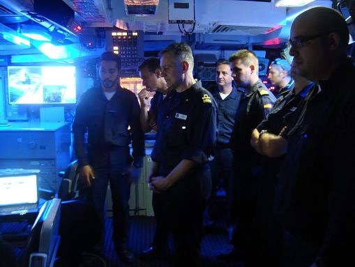 Guided visit around the ship