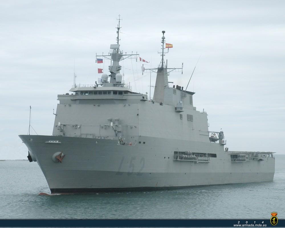 The Spanish Navy High Readiness Forces (Maritime) Headquarters will embark its Staff on board the amphibious assault ship ‘Castilla’