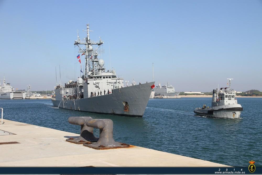 The frigate ‘Navarra’ has returned to her home port in Rota
