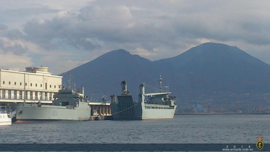 The ships made a port of call in Naples during their deployment