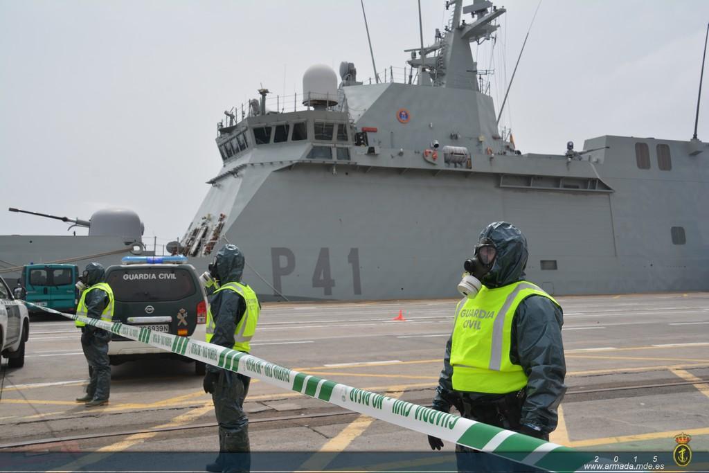The Spanish Navy collaborated with 2 OPVs, the Naval Operations Centre and a Security Team