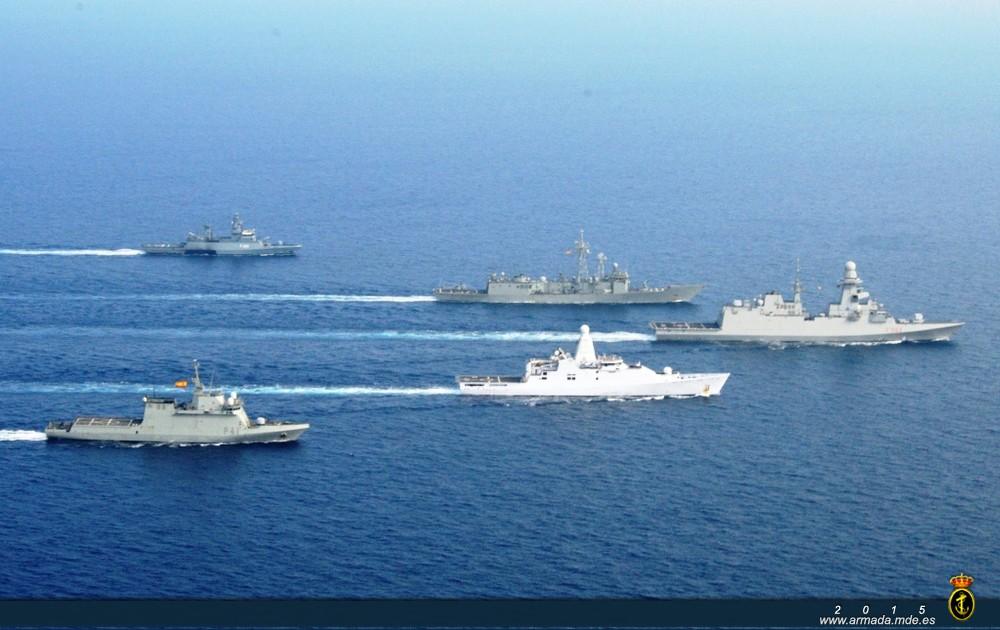 The five EUNAVFOR warships