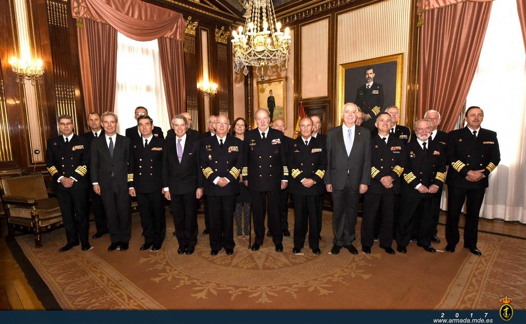 Integrantes del Real Patronato en Despacho de Godoy en el Cuartel General de la Armada