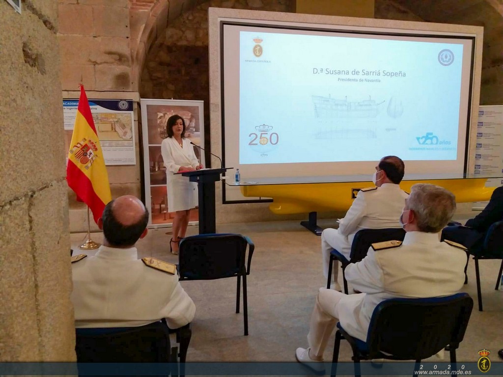 El AJEMA inaugura una exposición conjunta del Cuerpo de Ingenieros de la Armada y la Asociación de Ingenieros Navales de España en Exponav